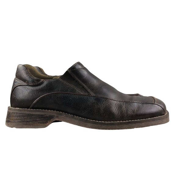 Bullboxer Men\'s Size 8 Brown Leather Closed Toe Slip On Loafers Shoes main image 14